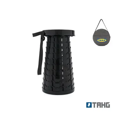 Banco Twist personalizado, color negro