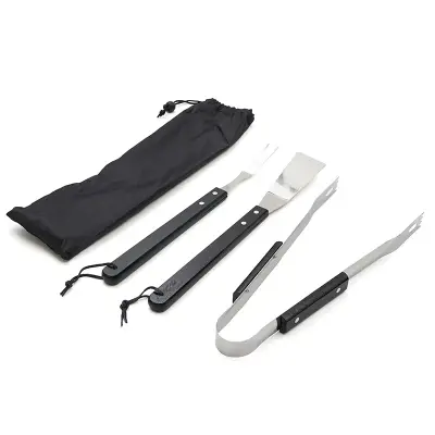 BBQ Bag Set personalizado, color negro