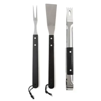 BBQ Bag Set personalizado, color negro
