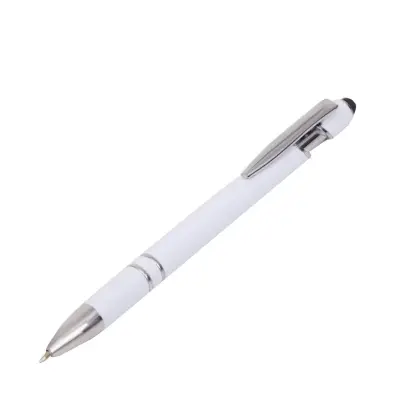 Bolígrafo Beatrix personalizado, color blanco