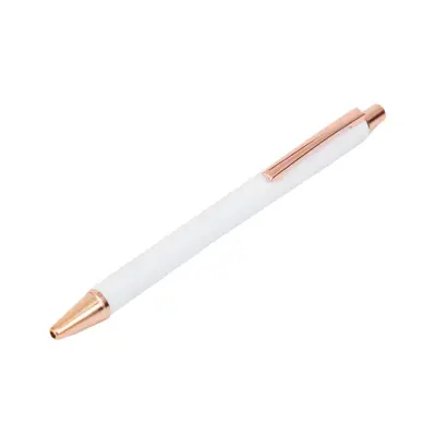 Bolígrafo Golden personalizado, color blanco