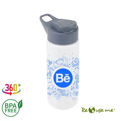 Botella Flake personalizado, color blanco