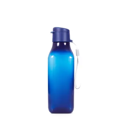 Botella Grid personalizado, color azul