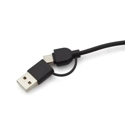 Cable 3 en 1 Bamboo personalizado con tu logo