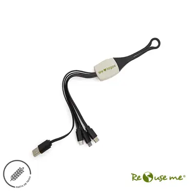 Cable 3 en 1 Land personalizado con tu logo