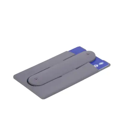Card Holder Stop personalizado, color gris plata