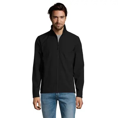 Chaqueta Softshell Race Hombre personalizado, color negro