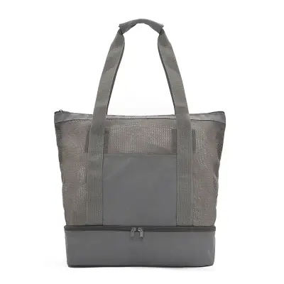 Cooler Tote Dual personalizado, color gris
