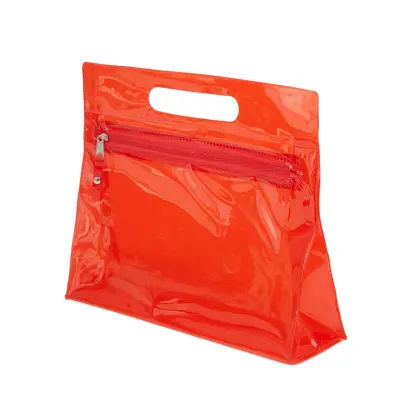 Cristal Pouch personalizado, color rojo