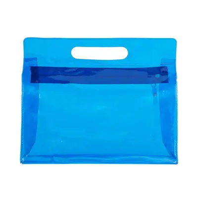Cristal Pouch personalizado, color azul