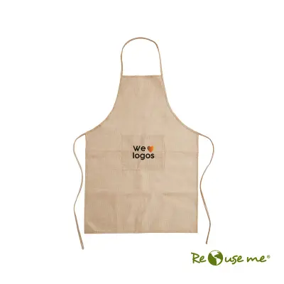 Delantal Jute personalizado con tu logo
