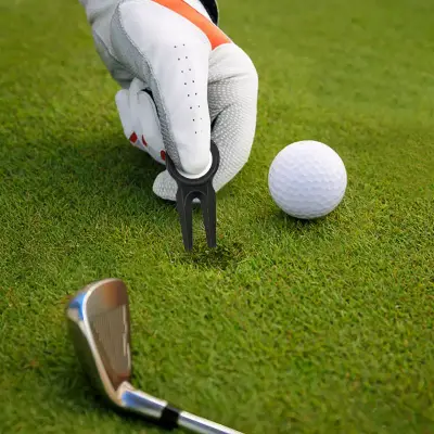 Divot Tools Golf personalizado, color negro