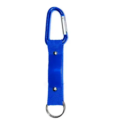 Llavero Carabiner personalizado, color azul