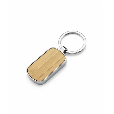 Llavero Oval personalizado, color natural