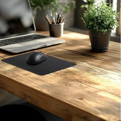 Mouse Pad Beta personalizado, color negro