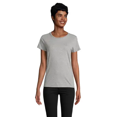 Polera Pioneer Mujer personalizado, color gris claro