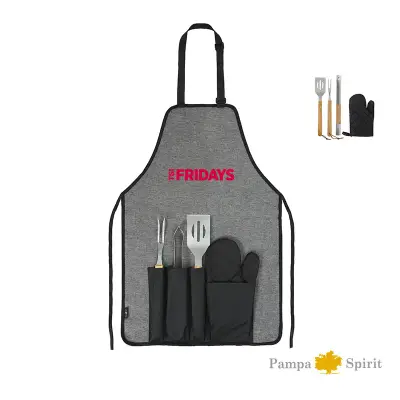 Set bbq Delantal Grill personalizado con tu logo