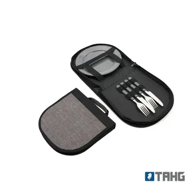 Set de Asado Andino personalizado, color negro