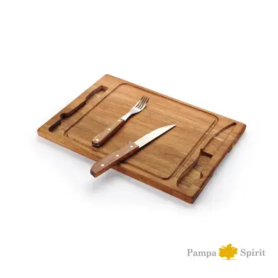 Set de Asado Peña personalizado, color natural