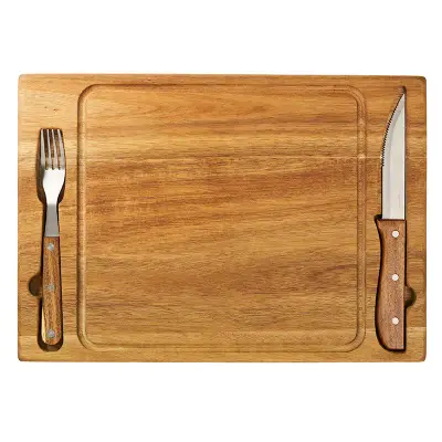 Set de Asado Peña personalizado, color natural