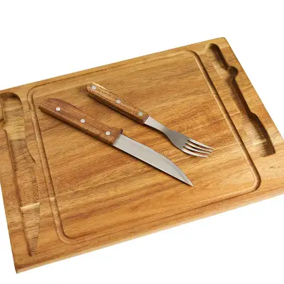 Set de Asado Peña personalizado, color natural